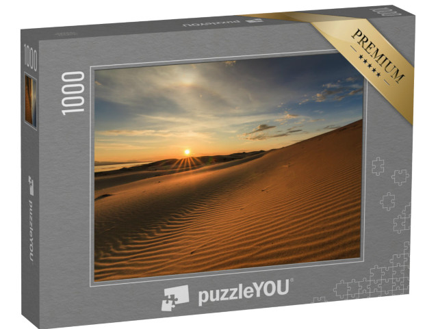 puzzle 1000 dílků „Krásný pohled na poušť Gobi v Mongolsku“