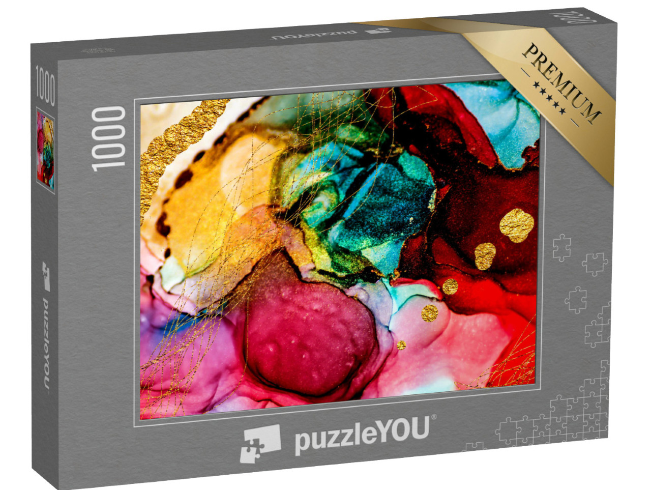 puzzle 1000 dílků „Abstraktní mistrovské dílo designového umění“