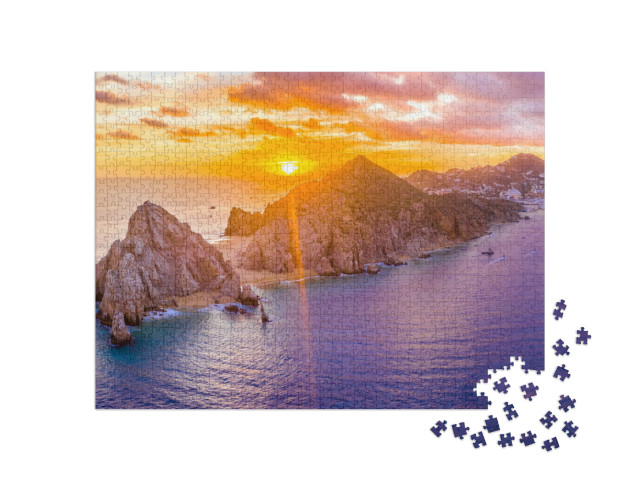 puzzle 1000 dílků „Přístav Cabo San Lucas v Lands End, Mexiko“