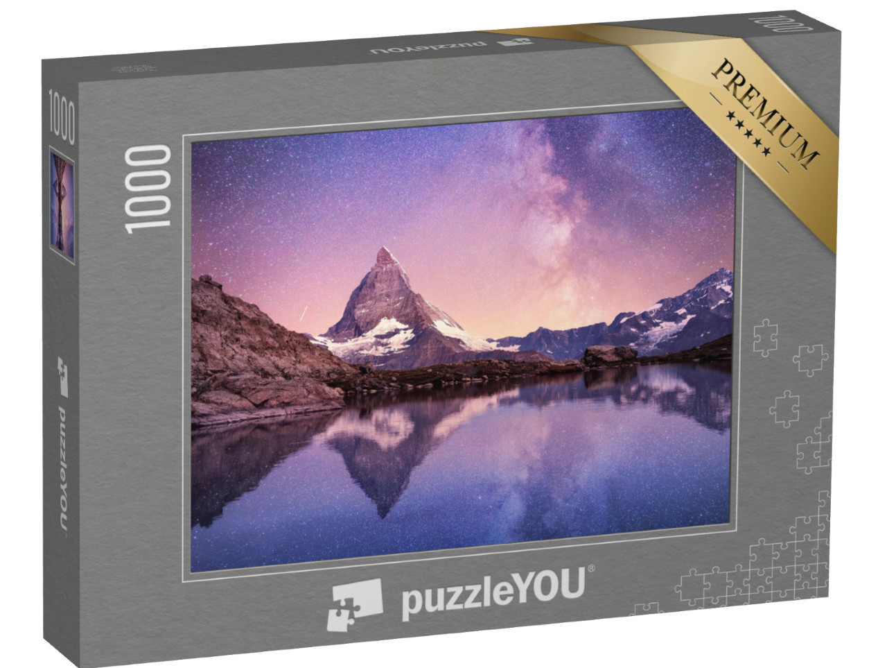 puzzle 1000 dílků „Mléčná dráha nad Matterhornem, Švýcarsko“