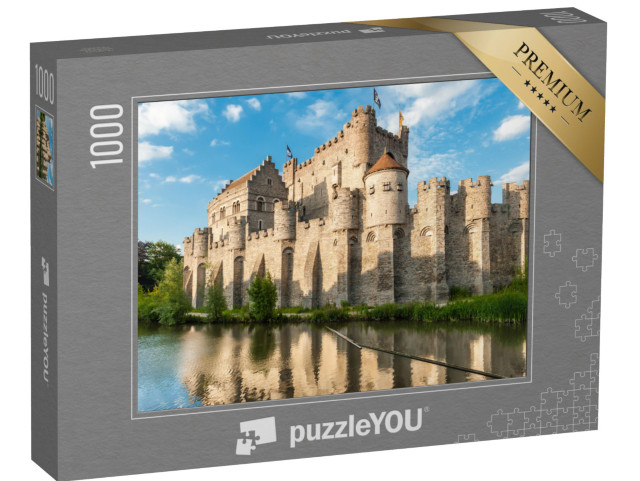 puzzle 1000 dílků „Legendární hrad Gravensteen v belgickém Gentu“