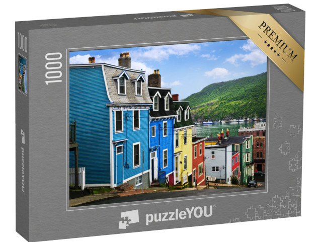 puzzle 1000 dílků „Barevné domy v St. John's, Newfoundland, Kanada“