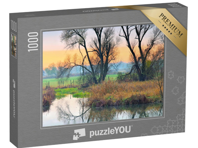 puzzle 1000 dílků „Malý Spreewald na podzim, Braniborsko“