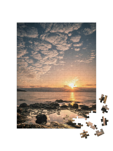 puzzle 200 dílků „Pobřeží Fuerteventury večer, Kanárské ostrovy“