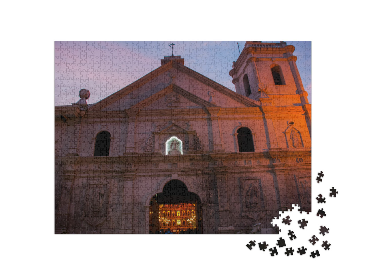 puzzle 1000 dílků „Bazilika Minore del Santo Nino, Filipíny“