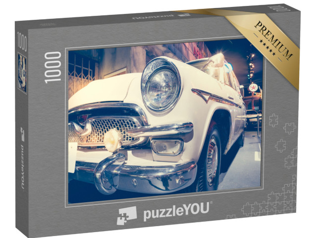 puzzle 1000 dílků „Detail klasického automobilu“