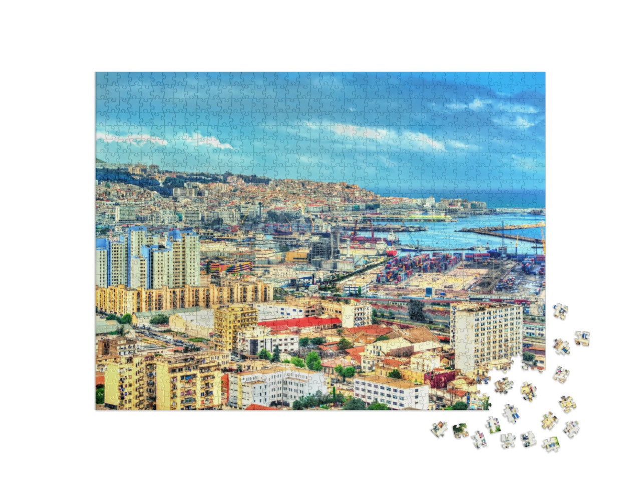 puzzle 1000 dílků „Centrum Alžíru, hlavního města Alžírska“