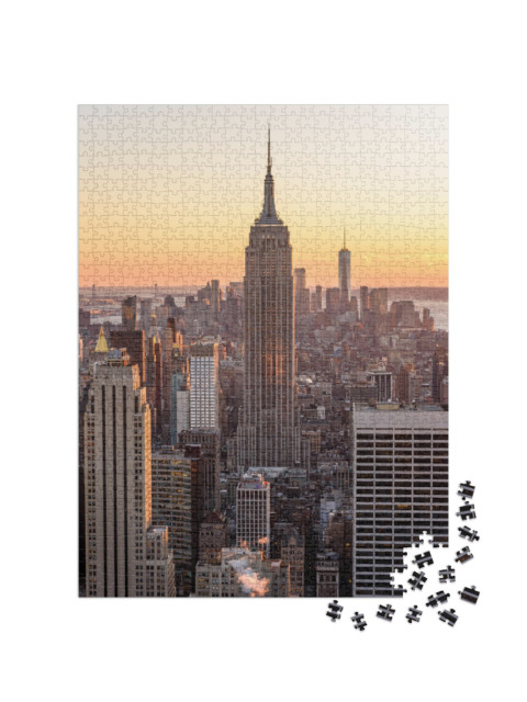 puzzle 1000 dílků „Empire State Building, New York, USA“