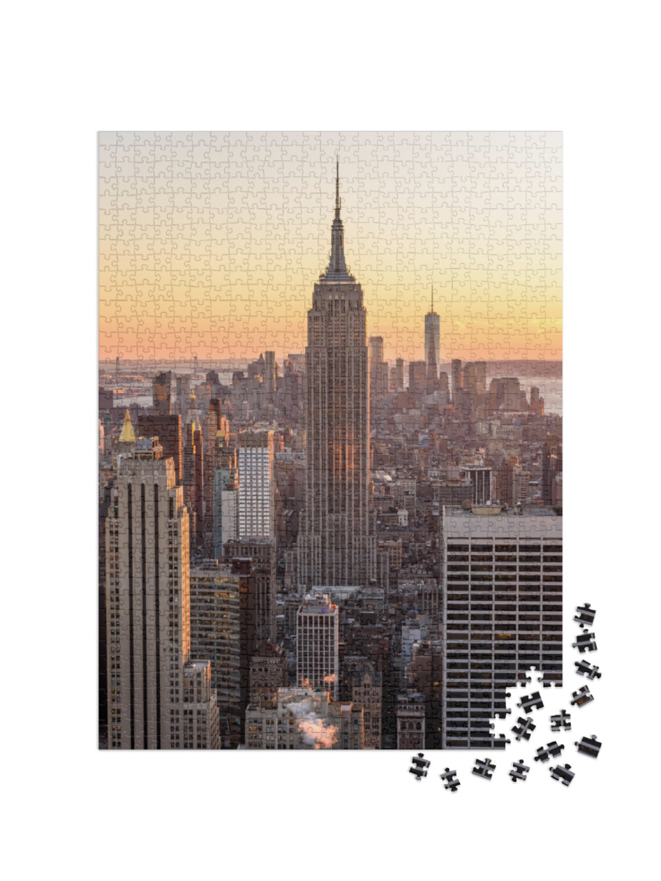 puzzle 1000 dílků „Empire State Building, New York, USA“
