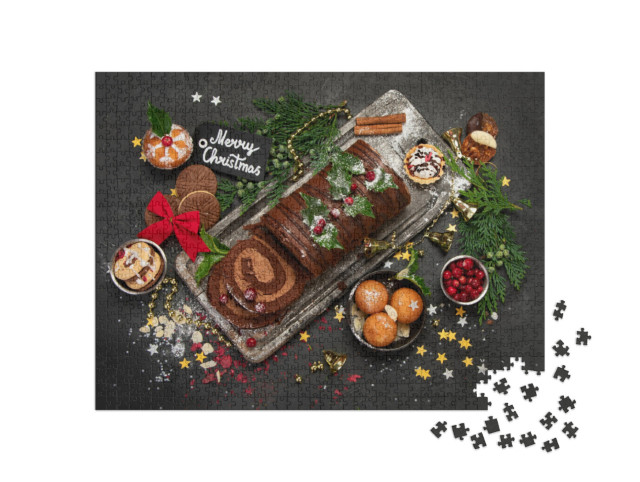 puzzle 1000 dílků „Čokoláda o Vánocích“