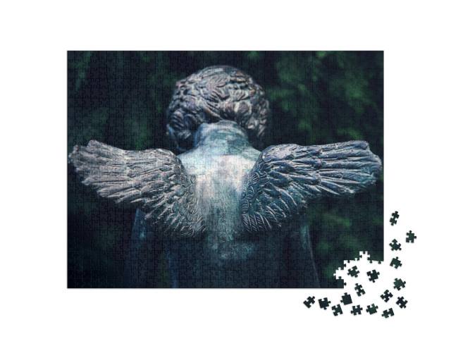 puzzle 1000 dílků „Dětský anděl s malými křídly“