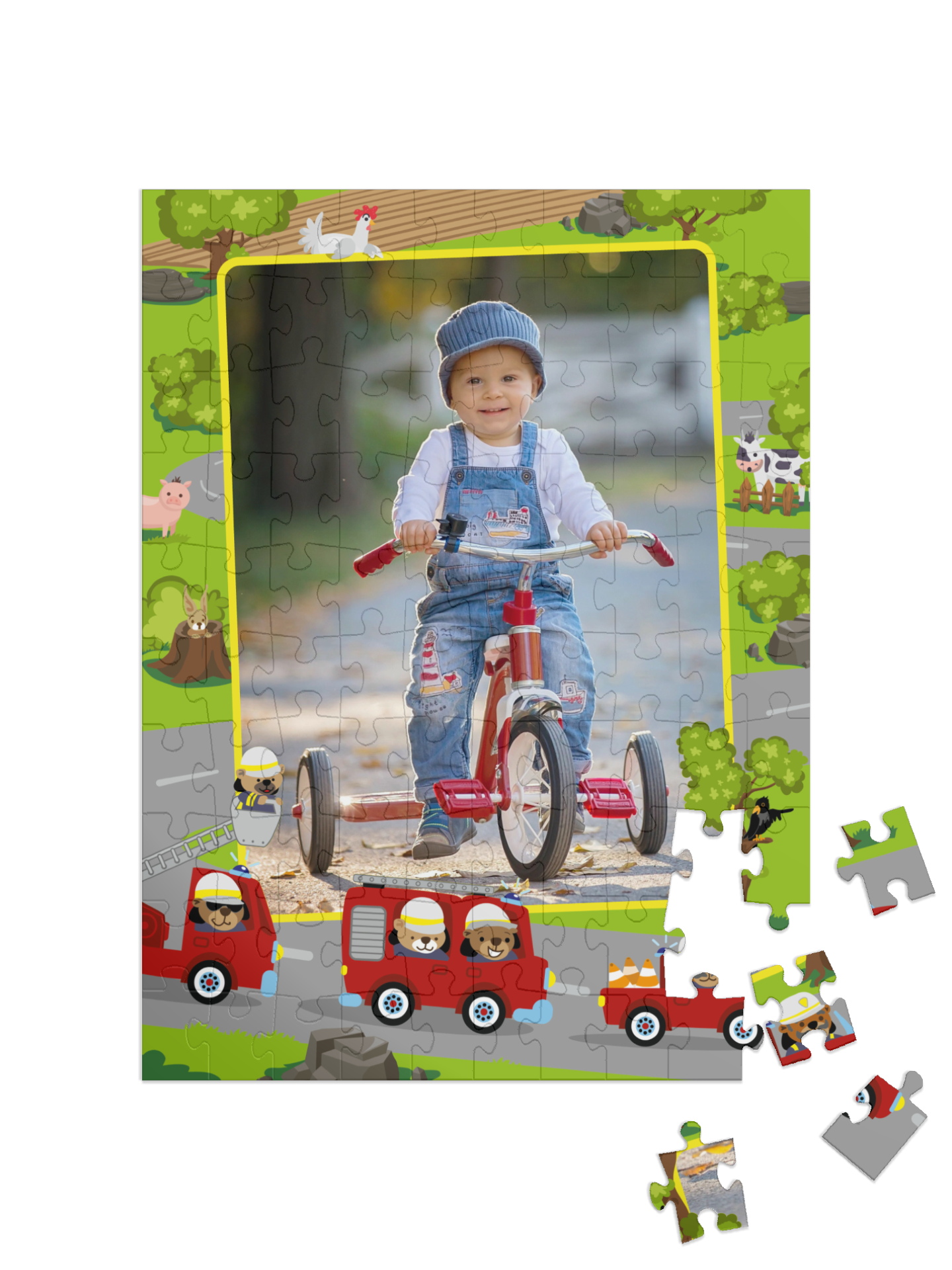 „Výjezd“ puzzle na výšku
