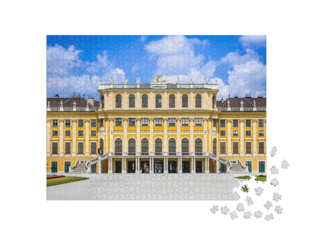 puzzle 1000 dílků „Průčelí zámku Schönbrunn ve Vídni“