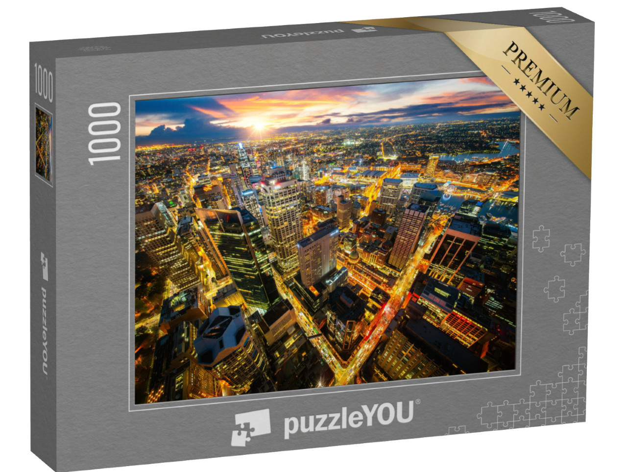 puzzle 1000 dílků „Krajina Sydney při západu slunce“