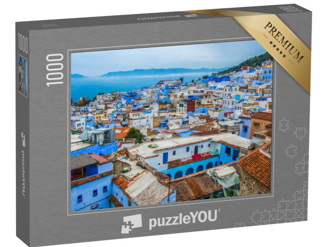 puzzle 1000 dílků „Modré město Chefchaouen v pohoří Rif, Maroko“