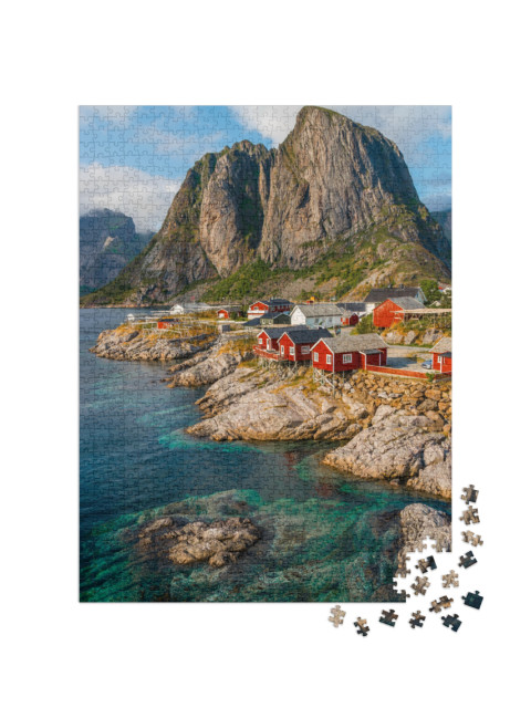 puzzle 1000 dílků „Fotografie Hamnøy, Lofoty, Norsko“