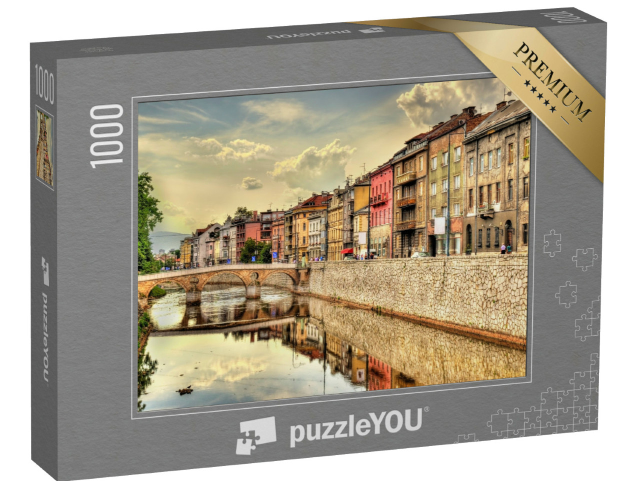 puzzle 1000 dílků „Historické centrum Sarajeva, Bosna a Hercegovina“