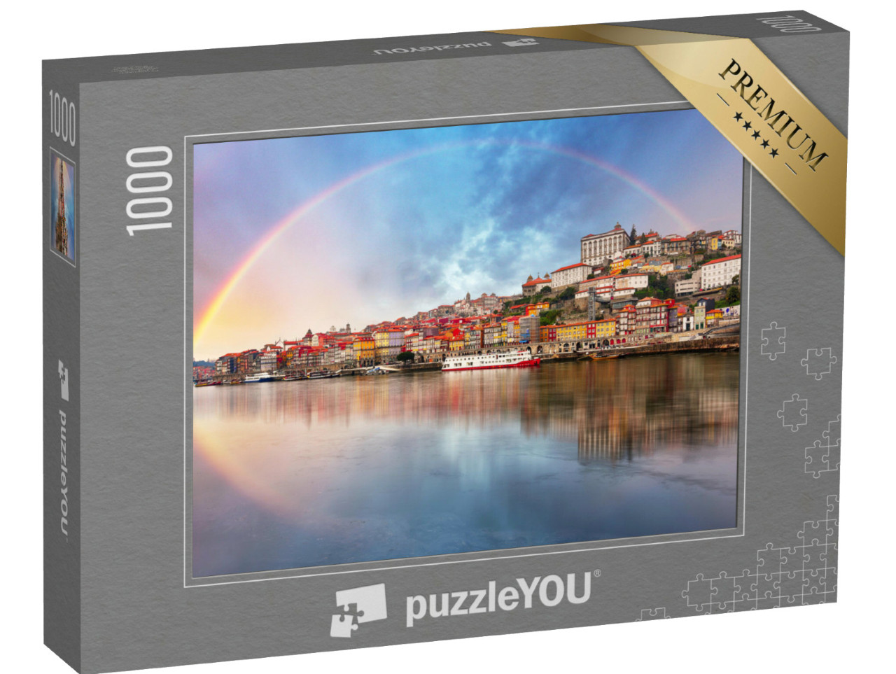 puzzle 1000 dílků „Duha nad Portem, Portugalsko“