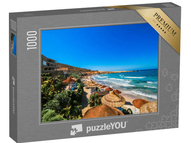 puzzle 1000 dílků „Krásná pláž v Hammametu, Tunisko“