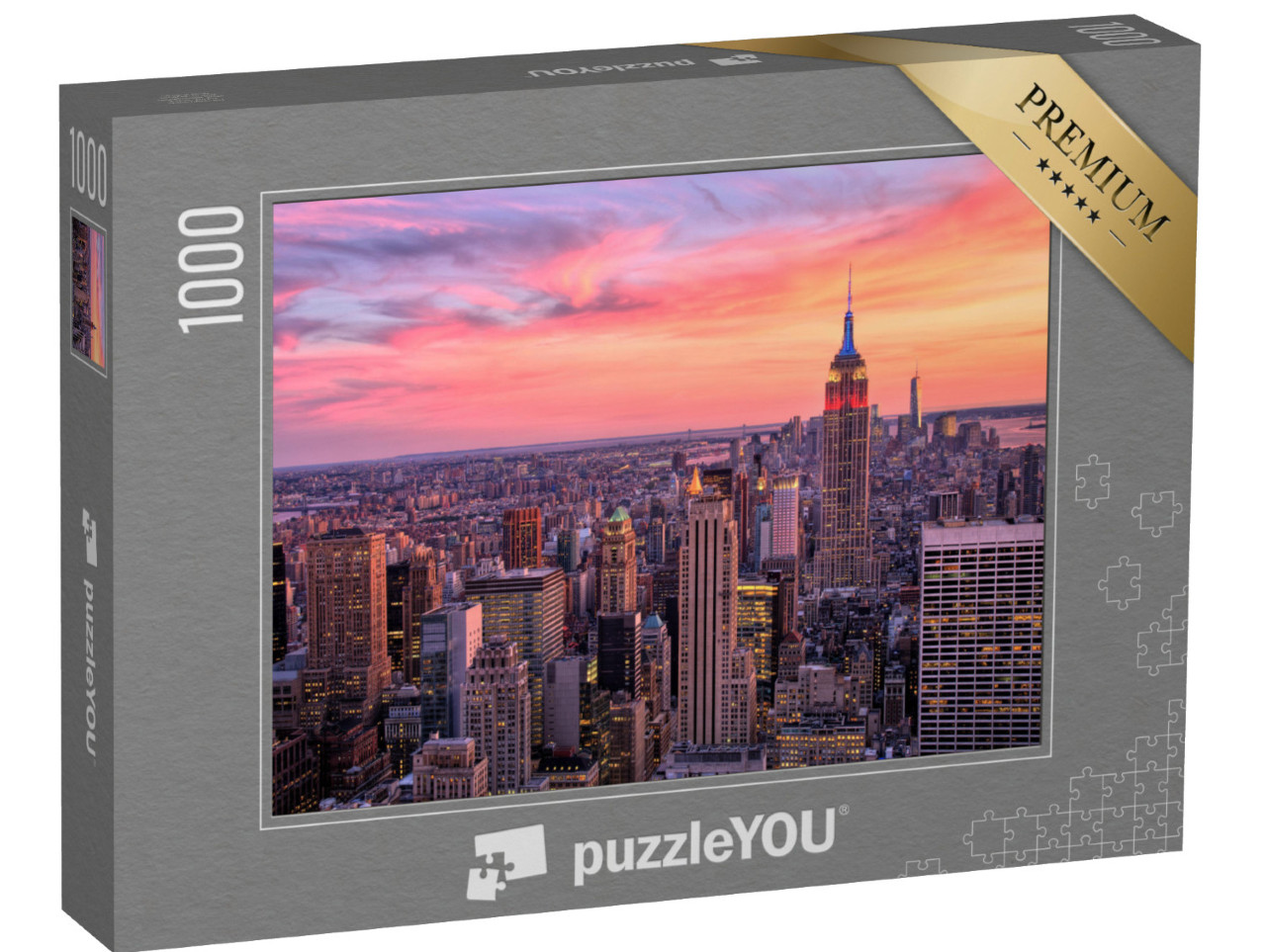 puzzle 1000 dílků „New York s Empire State Building při západu slunce“