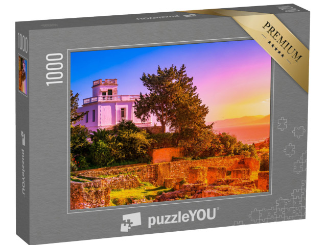 puzzle 1000 dílků „Krajina u starověkého Kartága s pohledem na zříceniny, Tunisko“