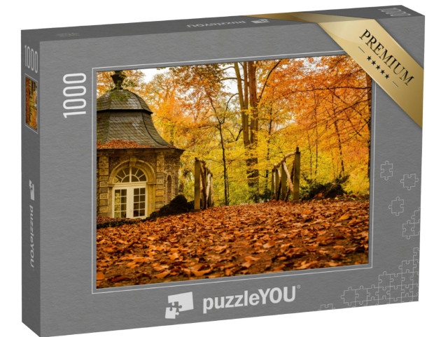 puzzle 1000 dílků „Malý most v parku Hermitage Bayreuth, Německo“