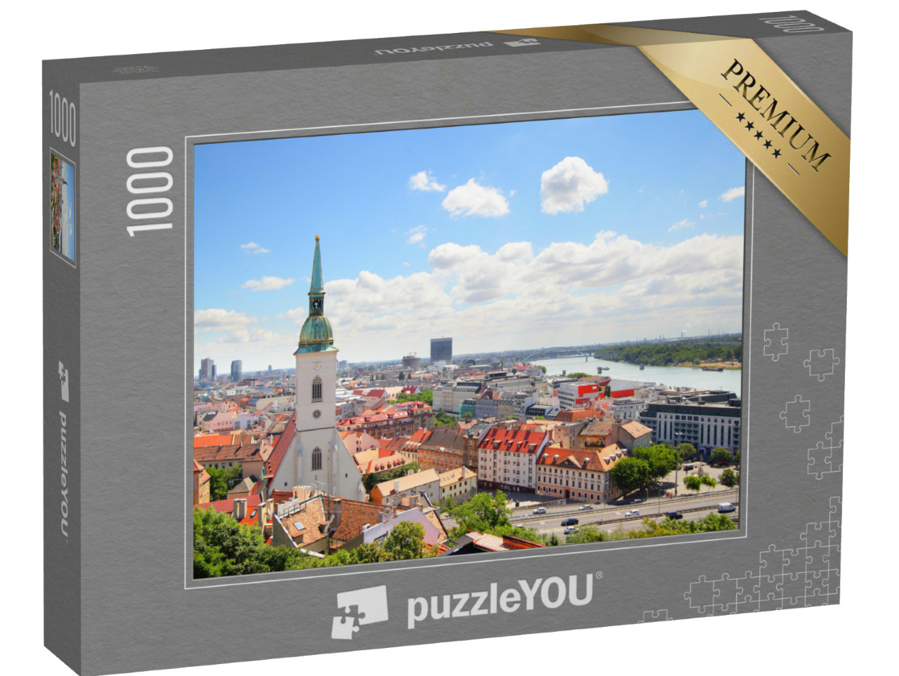 puzzle 1000 dílků „Pohled na Bratislavu, Slovensko“