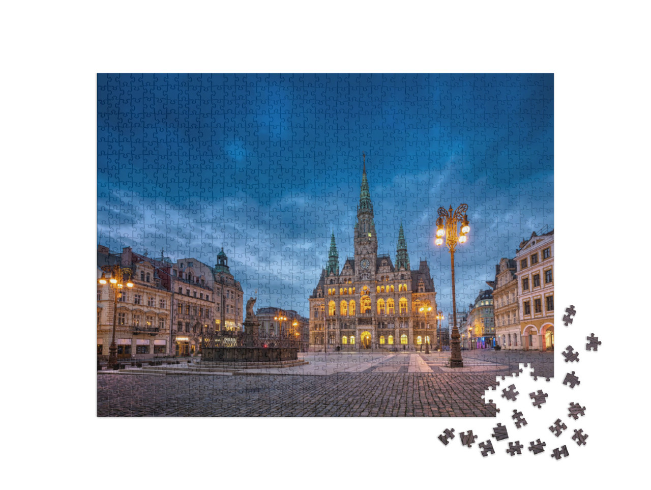 puzzle 1000 dílků „Liberec, Česká republika“