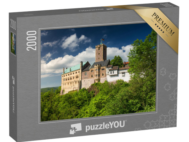 puzzle 2000 dílků „Pohled na slavný hrad Wartburg v Durynsku, Německo“