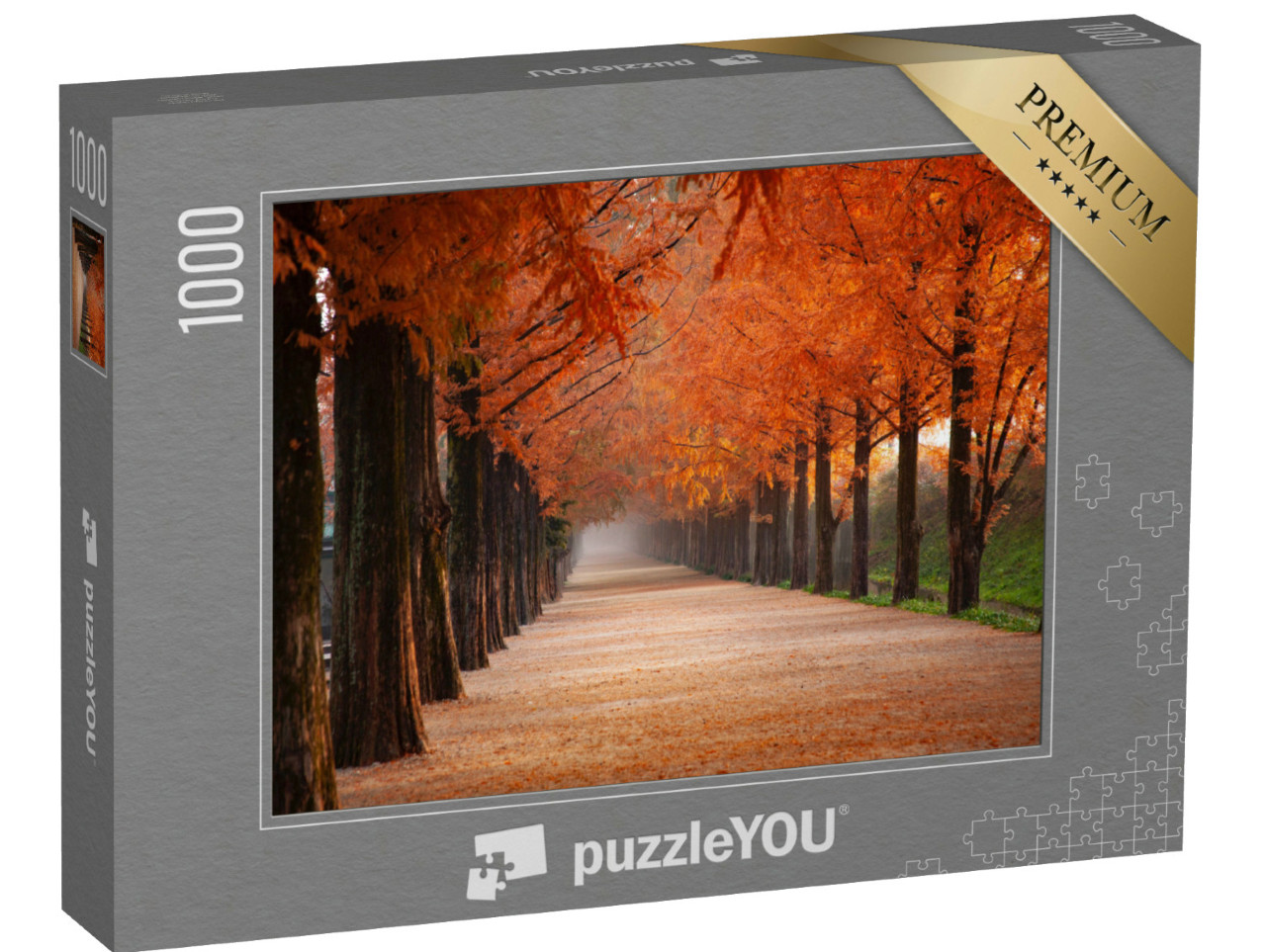 puzzle 1000 dílků „Řady stromů“
