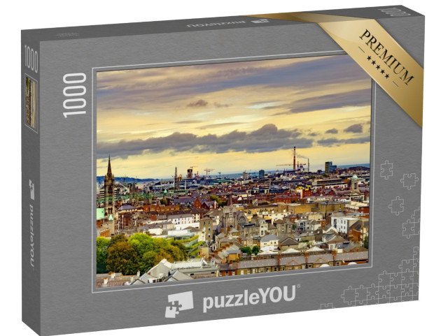 puzzle 1000 dílků „Panorama Dublinu, hlavního města Irska“