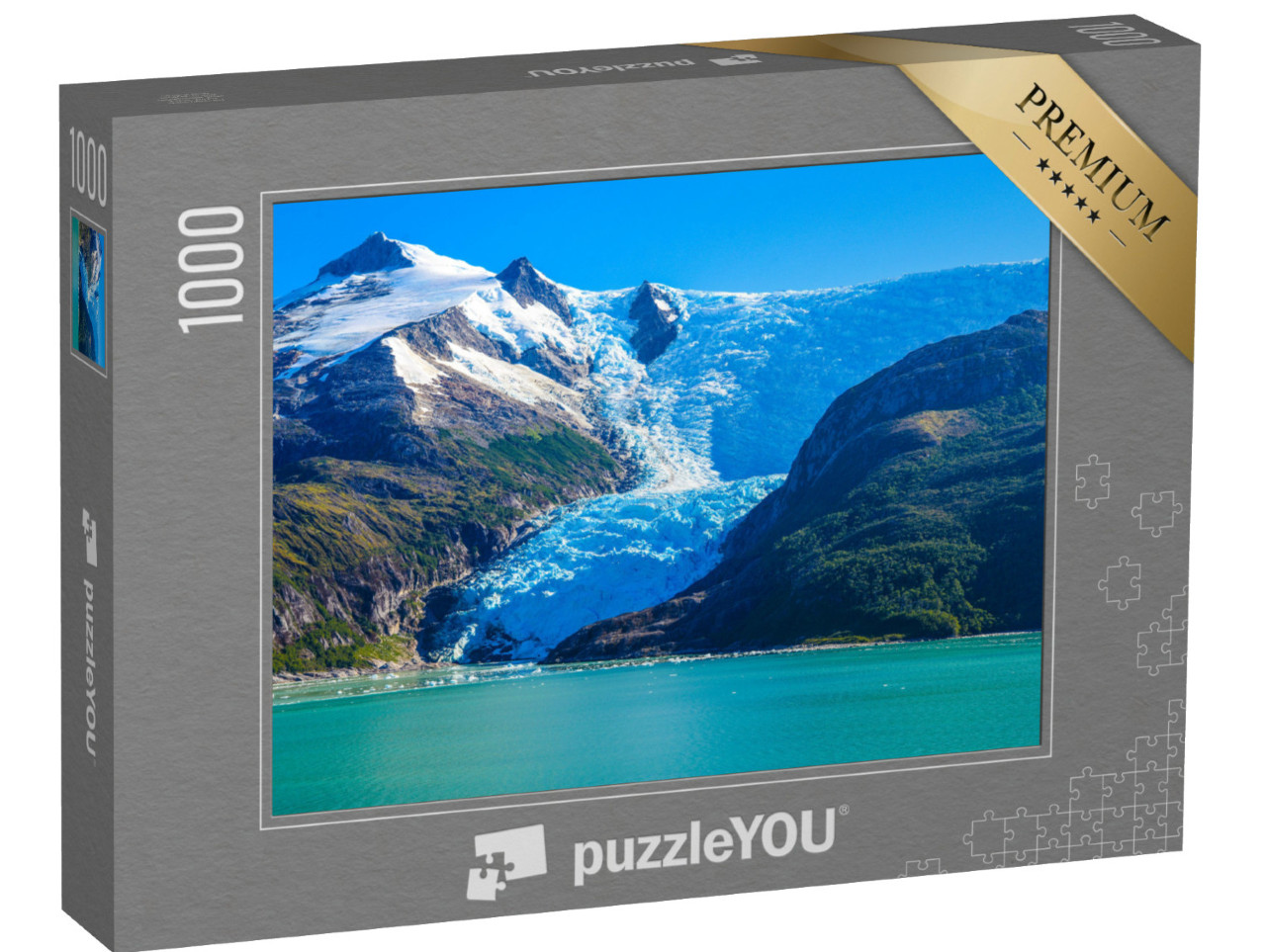puzzle 1000 dílků „Ledovce na jižním pobřeží Chile“