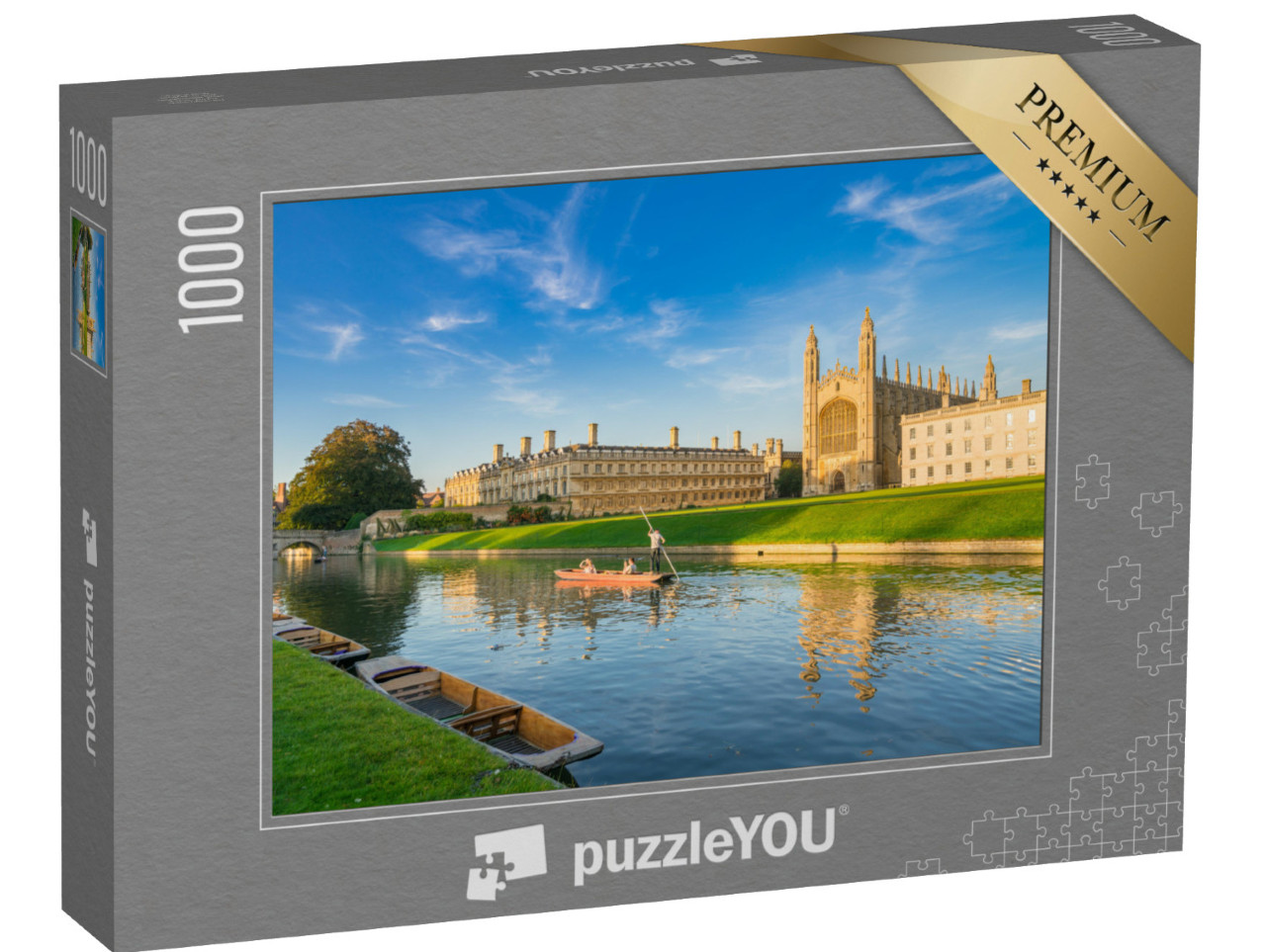 puzzle 1000 dílků „College v Cambridge, Anglie“