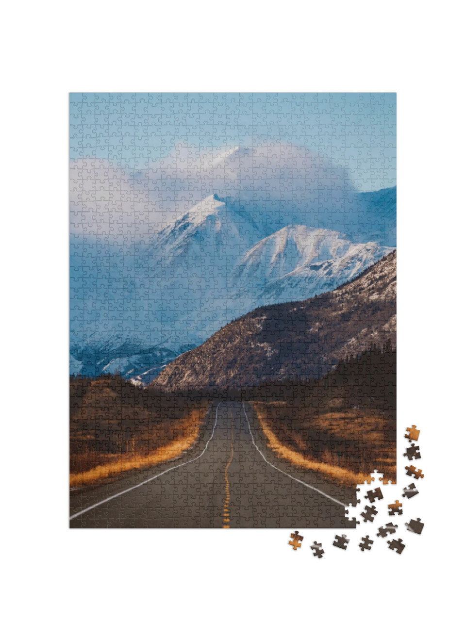 puzzle 1000 dílků „Aoraki Mount Cook: vysněná destinace pro výlety na Novém Zélandu“
