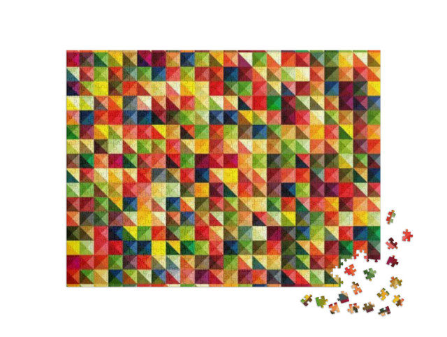 puzzle 1000 dílků „Barevný abstraktní vzor“