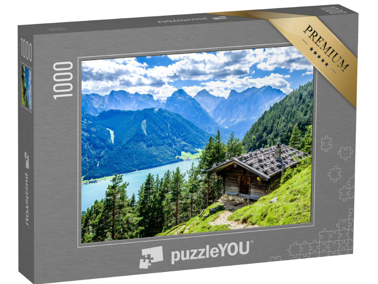 puzzle 1000 dílků „Jezero Achensee v Rakousku u Pertisau“