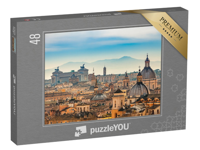 puzzle 48 dílků „Pohled na Řím z Andělského hradu“