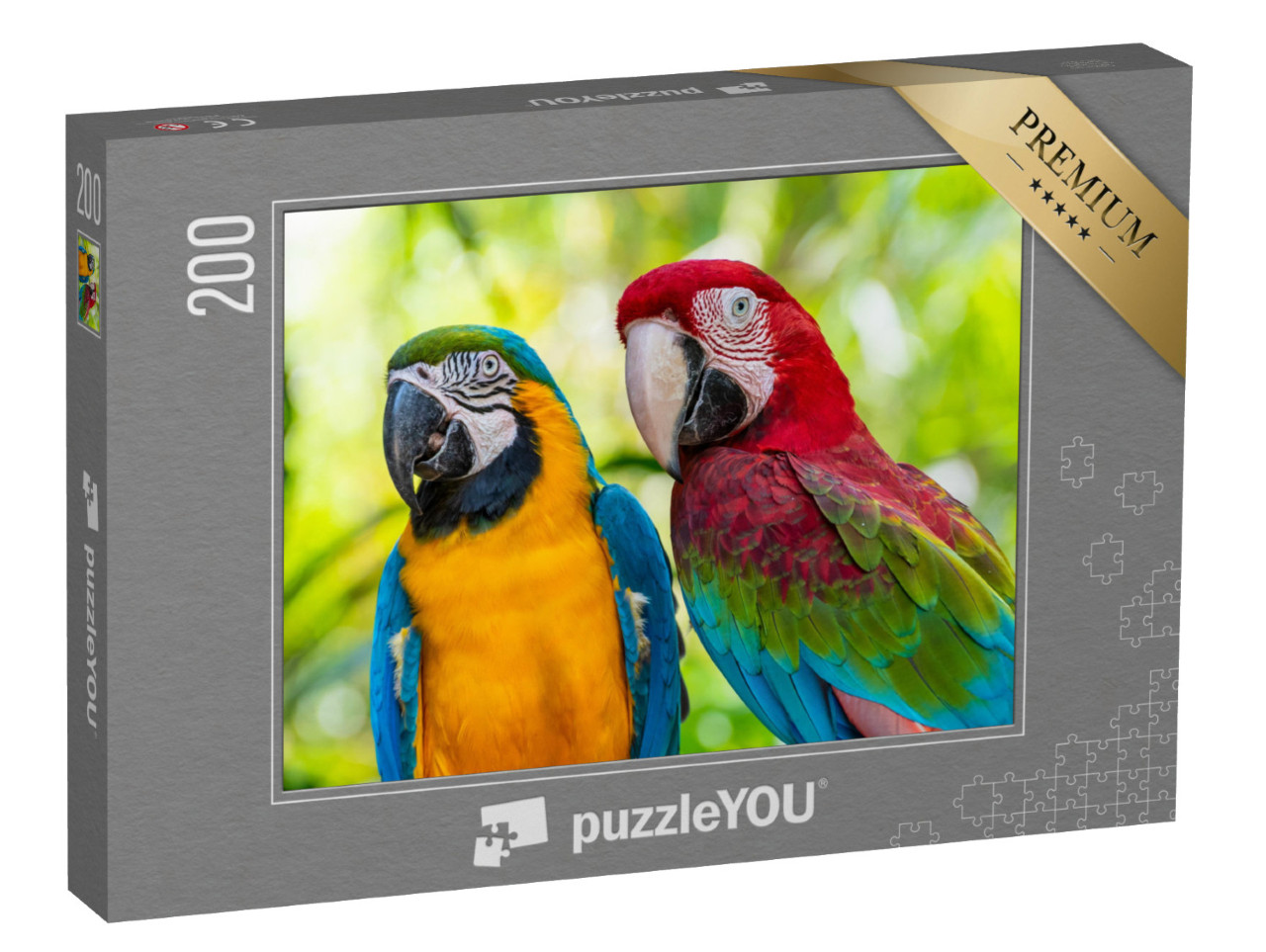 puzzle 200 dílků „Papoušek, Macaw“
