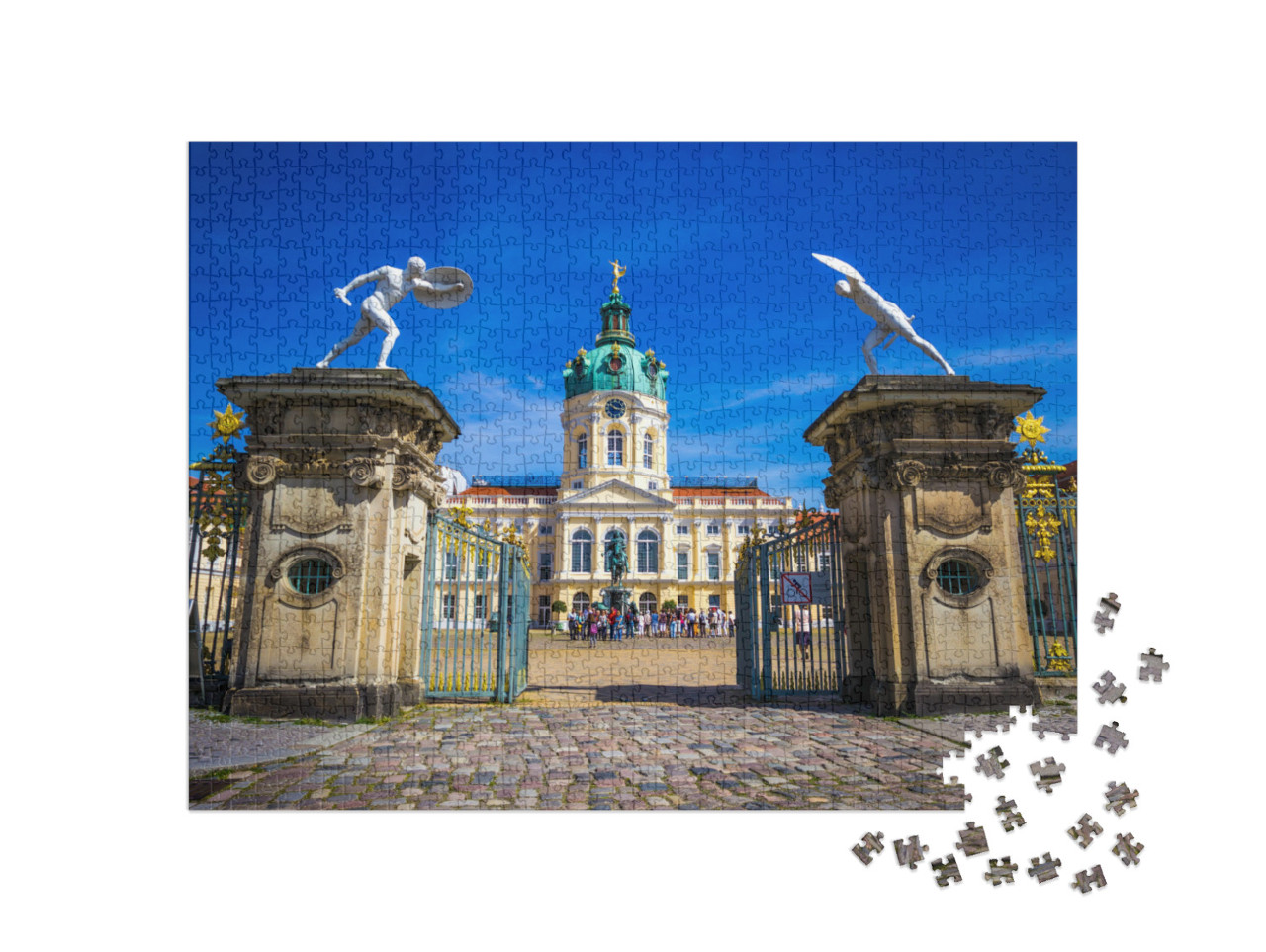 puzzle 1000 dílků „Zámek Charlottenburg v Berlíně jako bývalá letní rezidence pruských králů.“