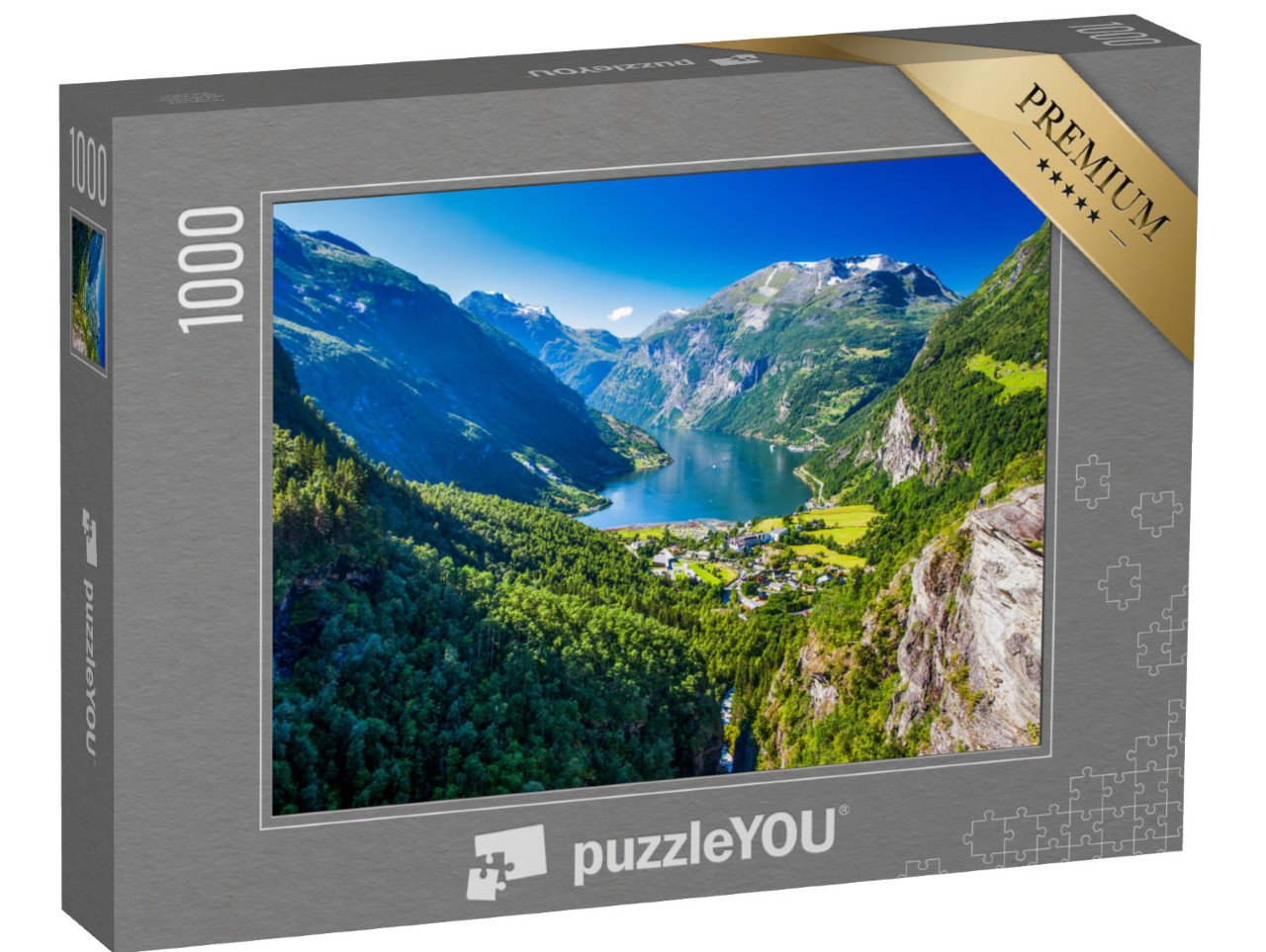 puzzle 1000 dílků „Geirangerfjord v Norsku“