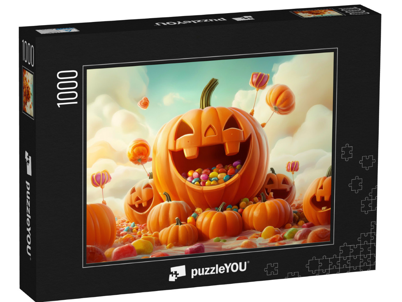 puzzle 1000 dílků „Smějící se dýně“