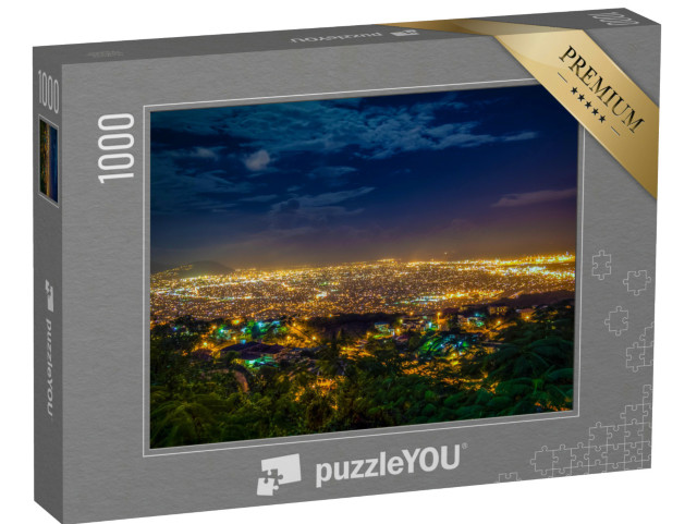 puzzle 1000 dílků „Noční pohled na Kingston, Jamajka“