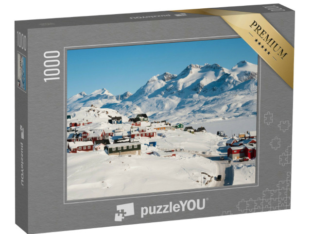 puzzle 1000 dílků „Tasiilaq v zimě, Grónsko“