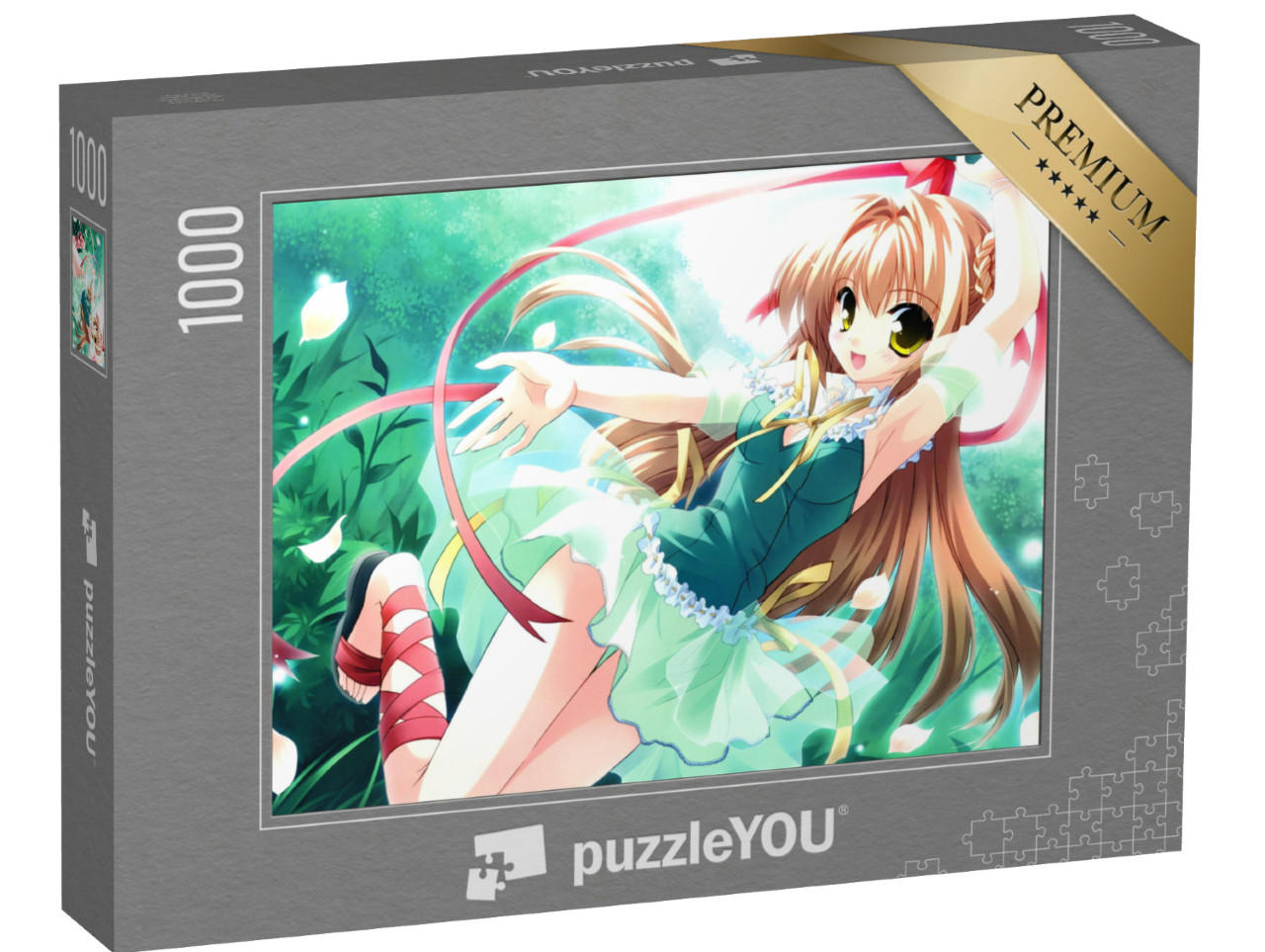 puzzle 1000 dílků „Letní dívka ve stylu anime“