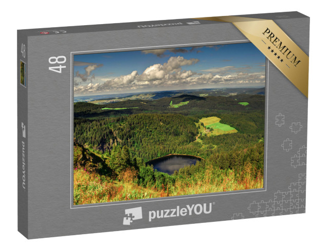 puzzle 48 dílků „Panoramatický pohled na Černý les, Německo“