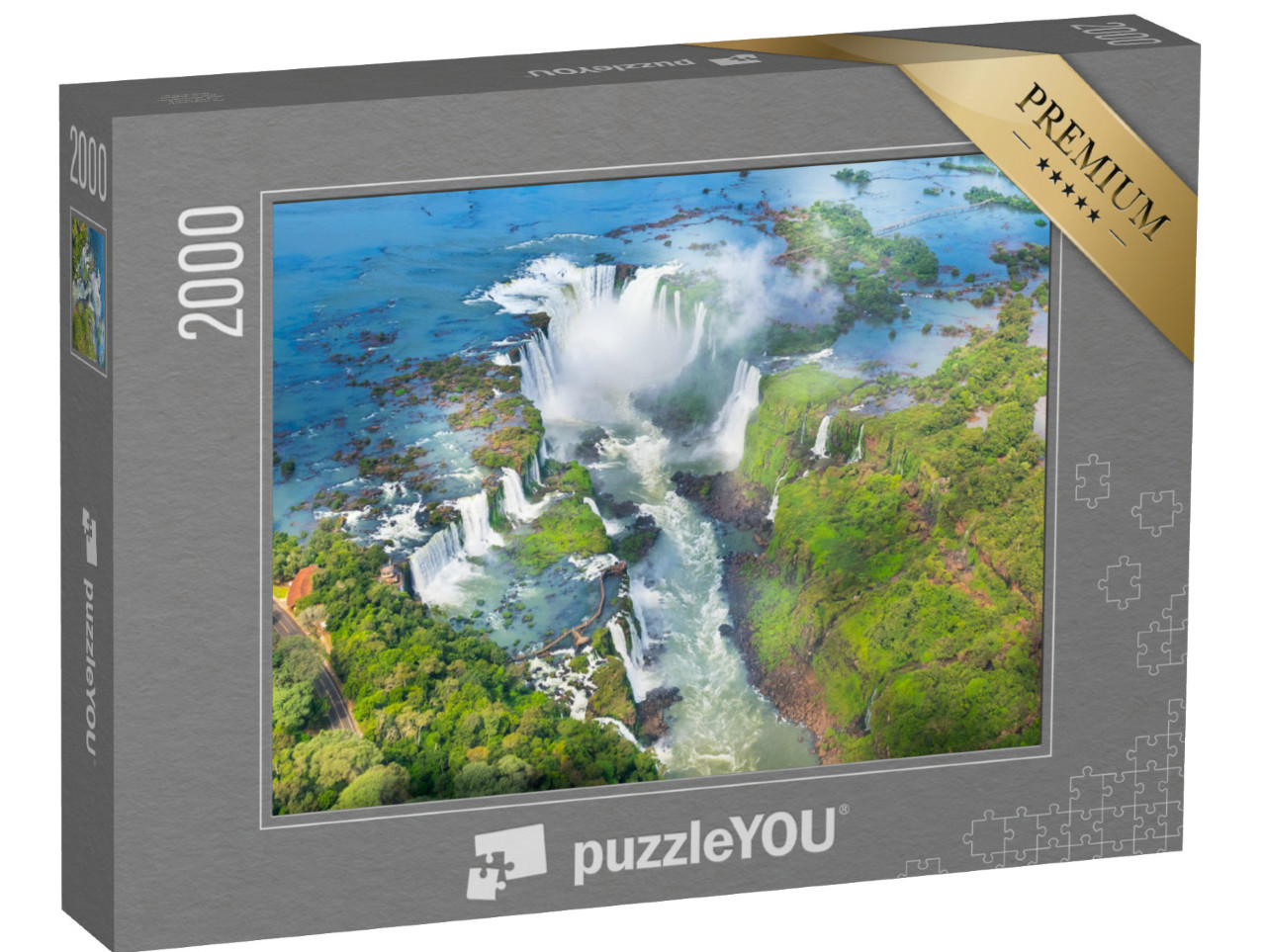 puzzle 2000 dílků „Vodopády Iguazu: přírodní zázrak z Brazílie“