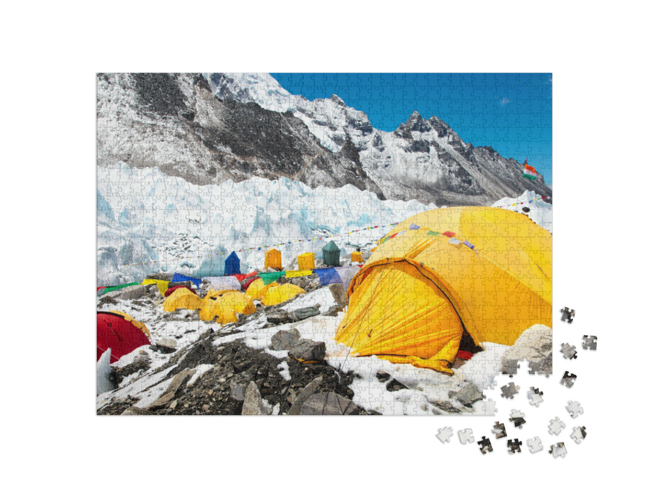 puzzle 1000 dílků „Základní tábor Mount Everestu, Nepál, Himálaj“