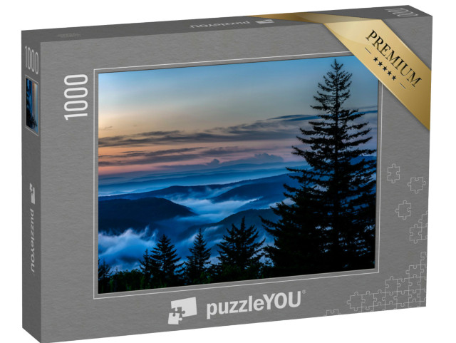 puzzle 1000 dílků „Svítání nad Highland Scenic Highway, okres Pocahontas, Západní Virginie, USA“