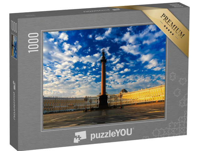 puzzle 1000 dílků „Ráno na Palácovém náměstí, Petrohrad, Rusko“