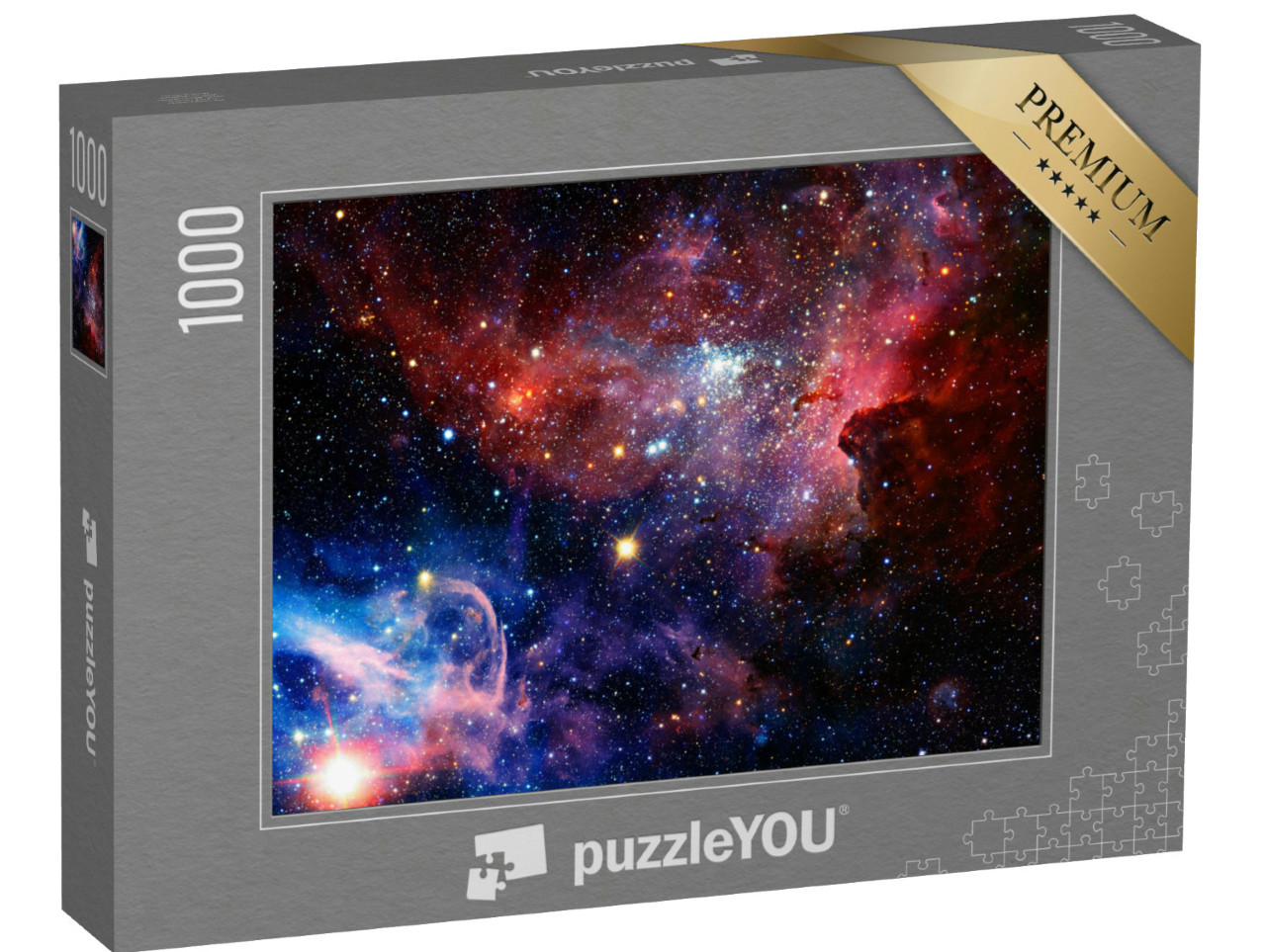 puzzle 1000 dílků „Scéna z vesmíru s hvězdami a galaxiemi ve vesmíru“